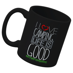 I Love Camping In The Woods White Coffee Mug