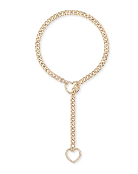 Retro Punk Metal Chain Necklace Couple