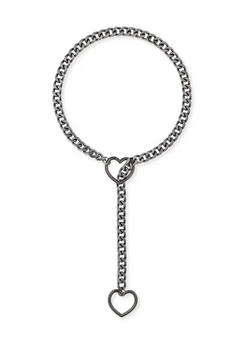 Retro Punk Metal Chain Necklace Couple