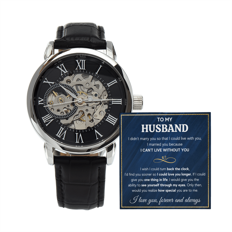 To My Husband Eyes – Openwork Watch
