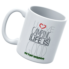 I Love Camping In The Woods White Coffee Mug